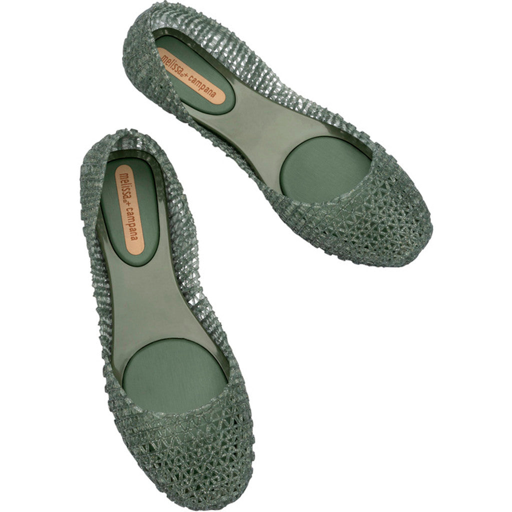 Melissa Melissa Campana Papel Ad BALLERINA BK847 GLITTER GREEN