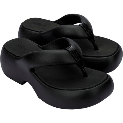 Melissa Melissa Free Fuzzy Platform Ad SANDAL AZ053 BLACK