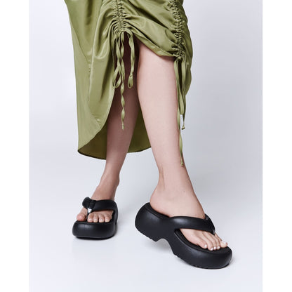 Melissa Melissa Free Fuzzy Platform Ad SANDAL AZ053 BLACK