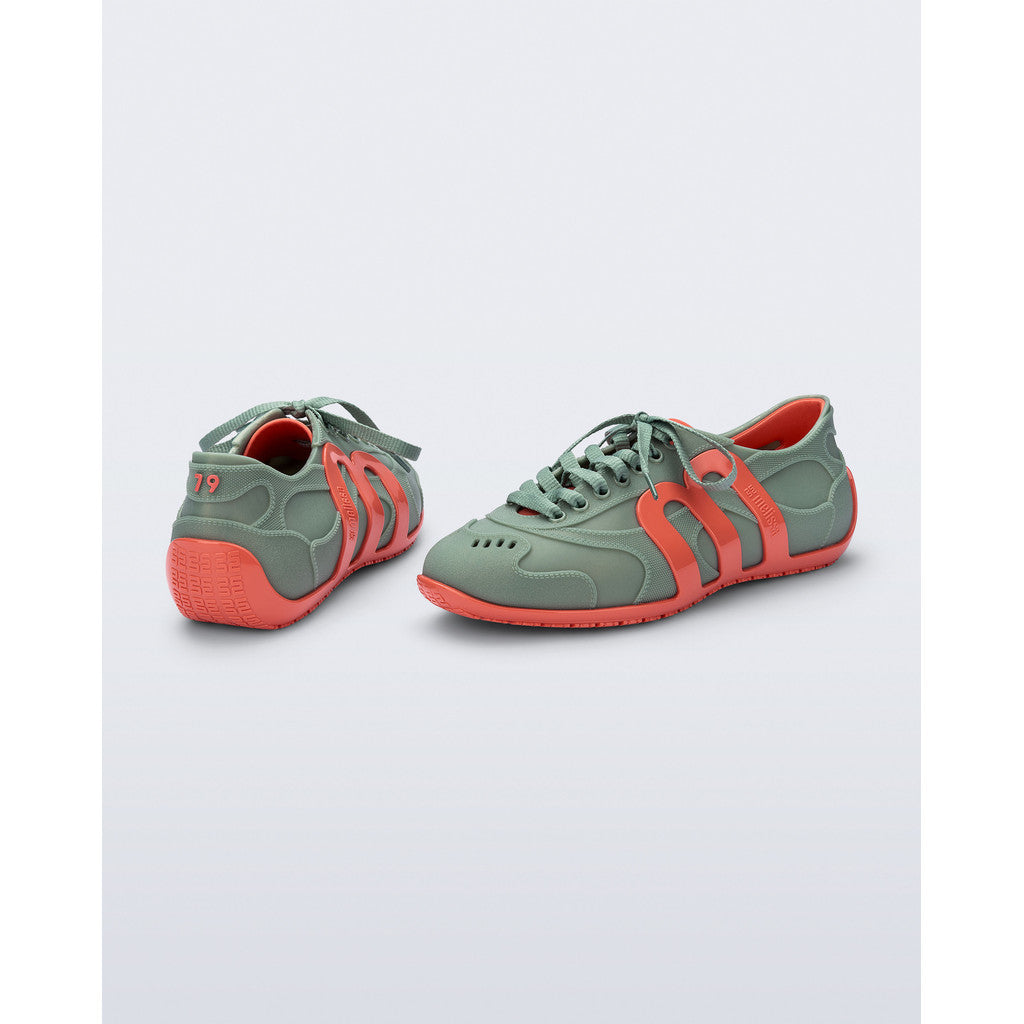 Melissa Melissa Motion Ad SNEAKER BK456 ORANGE/GREEN