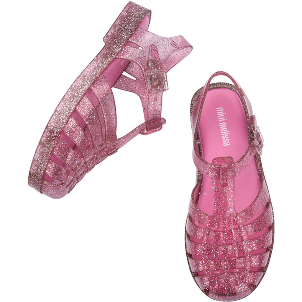 Mini Melissa Mini Melissa Possession Shiny Inf SANDAL AO123 GLITTER PINK/PINK