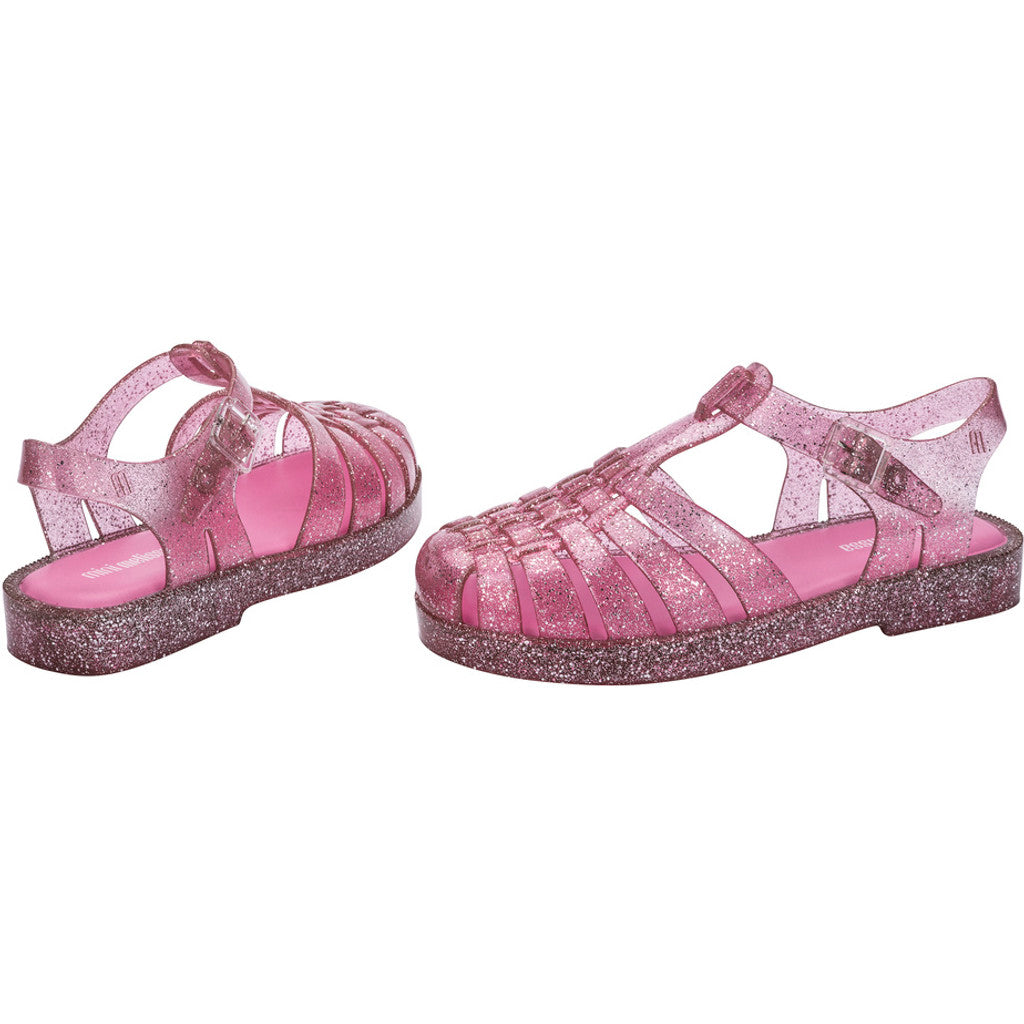 Mini Melissa Mini Melissa Possession Shiny Inf SANDAL AO123 GLITTER PINK/PINK