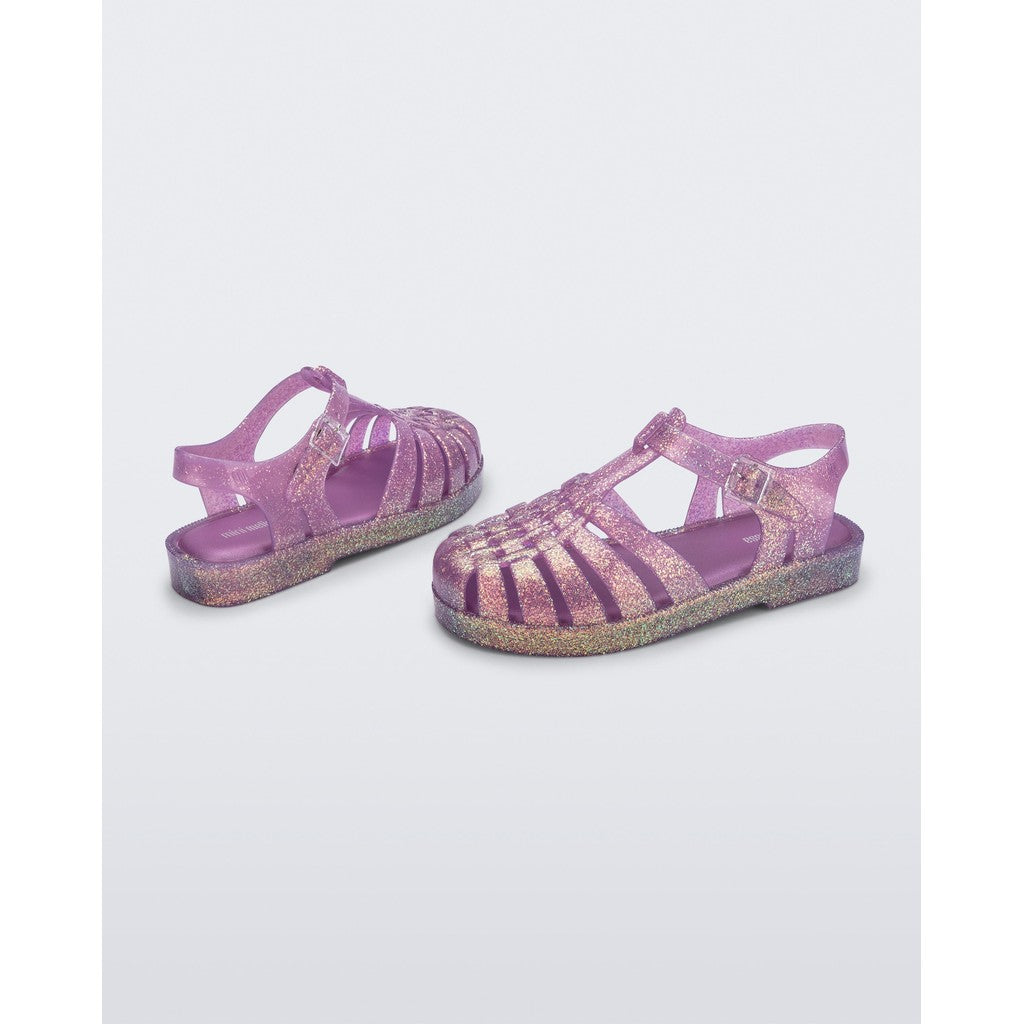 Mini Melissa Mini Melissa Possession Shiny Inf SANDAL BF150 GLITTER LILAC