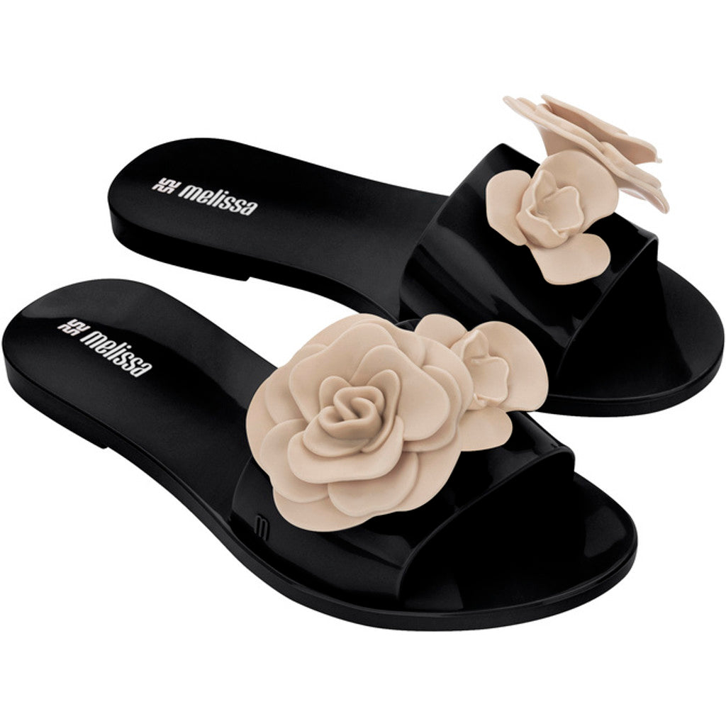 Melissa Melissa Babe Petals Ad SLIDE BO947 BLACK/BEIGE