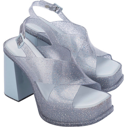 Melissa Melissa Dance Heel AD HEEL BB118 GLITTER CLEAR/BLUE
