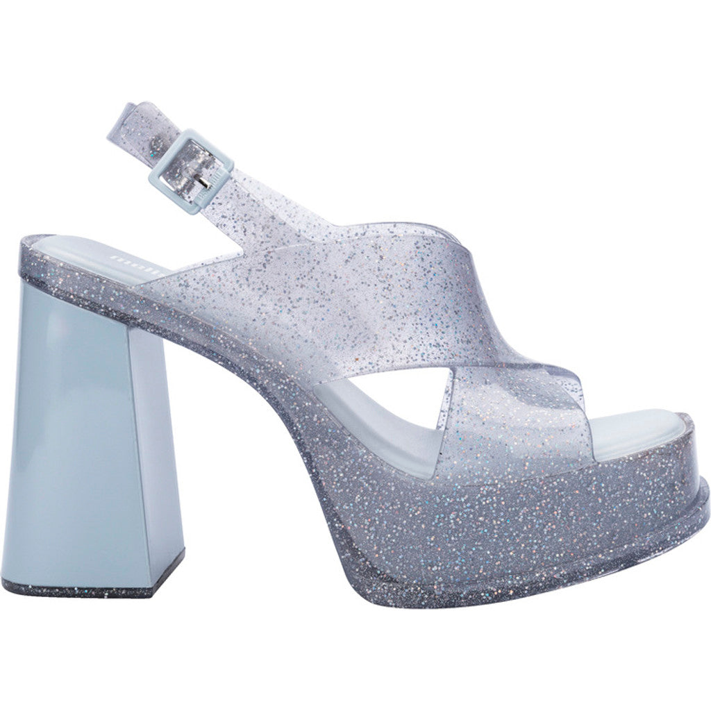 Melissa Melissa Dance Heel AD HEEL BB118 GLITTER CLEAR/BLUE