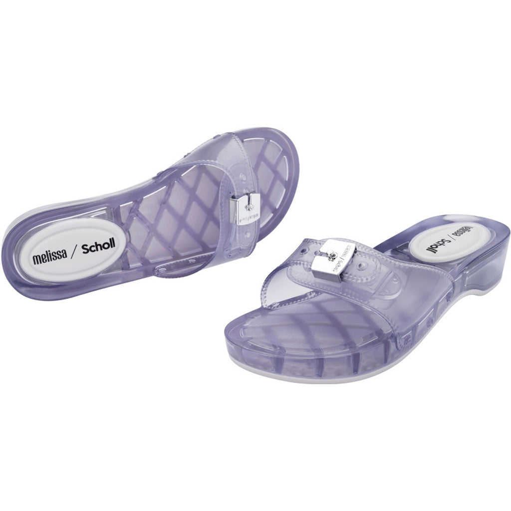 Melissa Melissa Pescura Heel x Scholl Ad SLIDE BS445 CLEAR