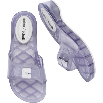 Melissa Melissa Pescura Heel x Scholl Ad SLIDE BS445 CLEAR