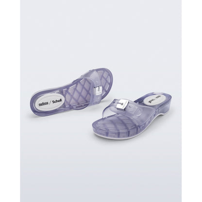 Melissa Melissa Pescura Heel x Scholl Ad SLIDE BS445 CLEAR