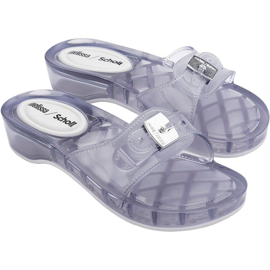 Melissa Melissa Pescura Heel x Scholl Ad SLIDE BS445 CLEAR