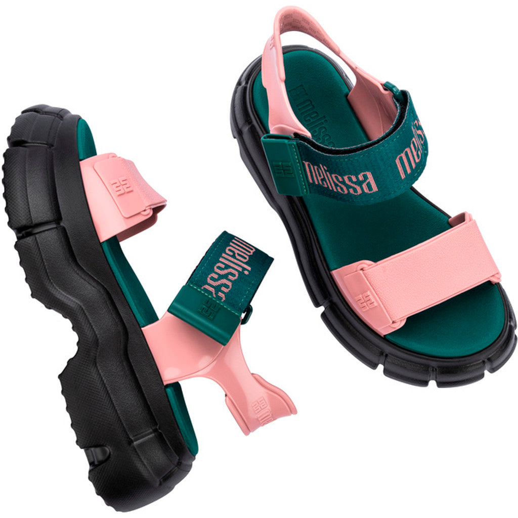 Melissa Melissa Pulse AD SANDAL BK883 BLACK/PINK/GREEN