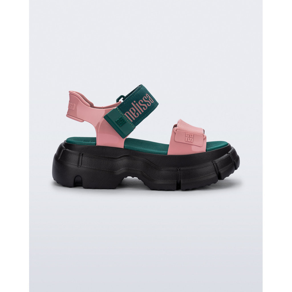 Melissa Melissa Pulse AD SANDAL BK883 BLACK/PINK/GREEN