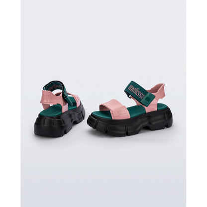 Melissa Melissa Pulse AD SANDAL BK883 BLACK/PINK/GREEN