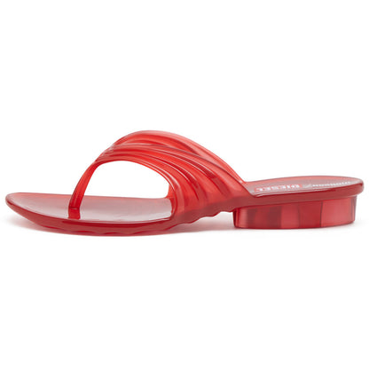 Diesel Melissa Quantum Thong x Diesel AD FLIP FLOP BP732 TRANSPARENT RED