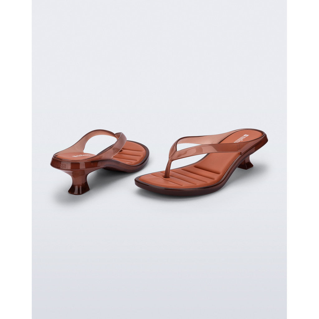 Melissa Melissa Thong Kitten Heel Ad HEEL BU427 BROWN