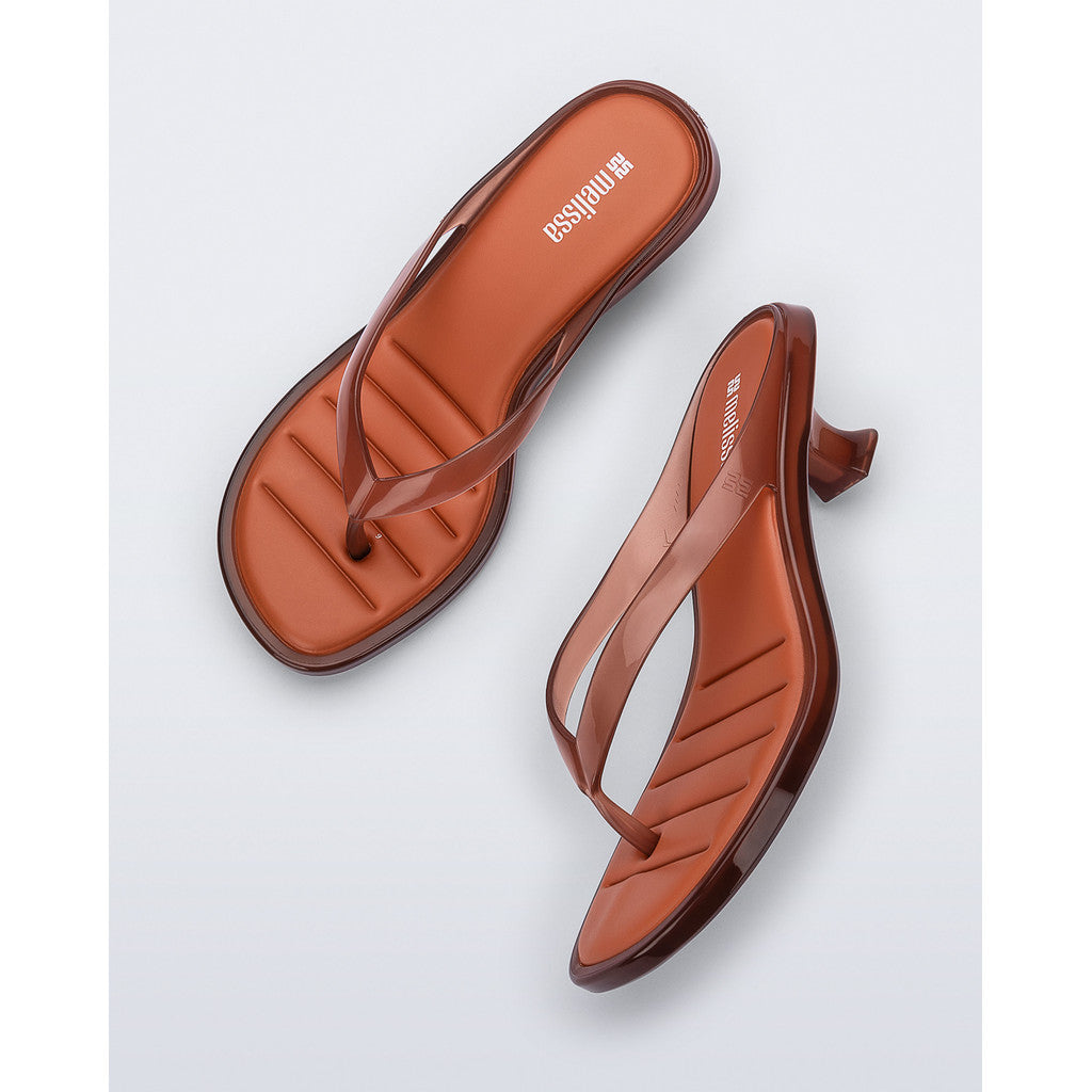 Melissa Melissa Thong Kitten Heel Ad HEEL BU427 BROWN