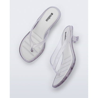 Melissa Melissa Thong Kitten Heel Ad HEEL BU435 CLEAR