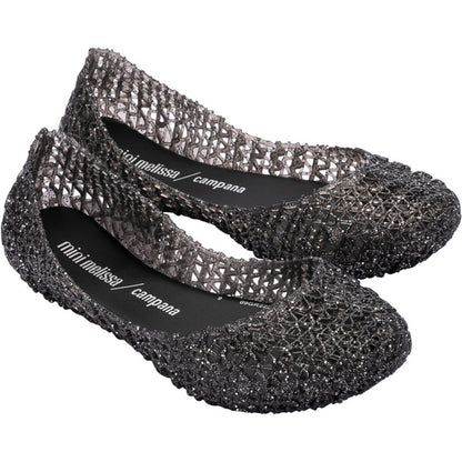 Mini Melissa Mini Melissa Campana Papel Inf BALLERINA AJ839 GLITTER BLACK