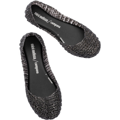 Mini Melissa Mini Melissa Campana Papel Inf BALLERINA AJ839 GLITTER BLACK