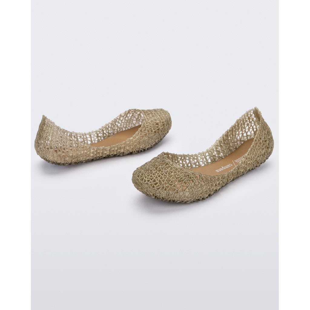 Mini Melissa Mini Melissa Campana Papel Inf BALLERINA AO474 GLITTER GOLD