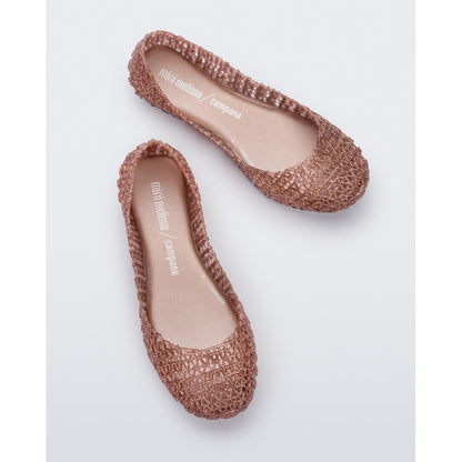 Mini Melissa Mini Melissa Campana Papel Inf BALLERINA AO475 ROSE GLITTER