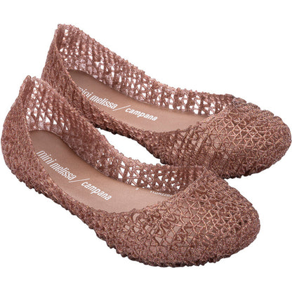 Mini Melissa Mini Melissa Campana Papel Inf BALLERINA AO475 ROSE GLITTER