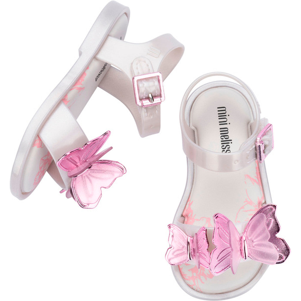 Mini Melissa Mini Melissa Fly Sandal III Bb SANDAL BN928 PEARLY WHITE /PINK